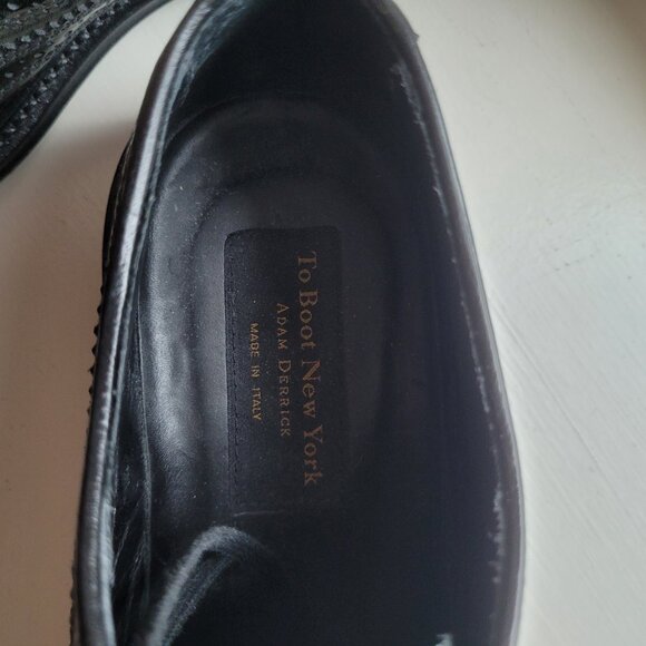 To Boot  New York Black Wingtip, Size 9.5 - Picture 5 of 6